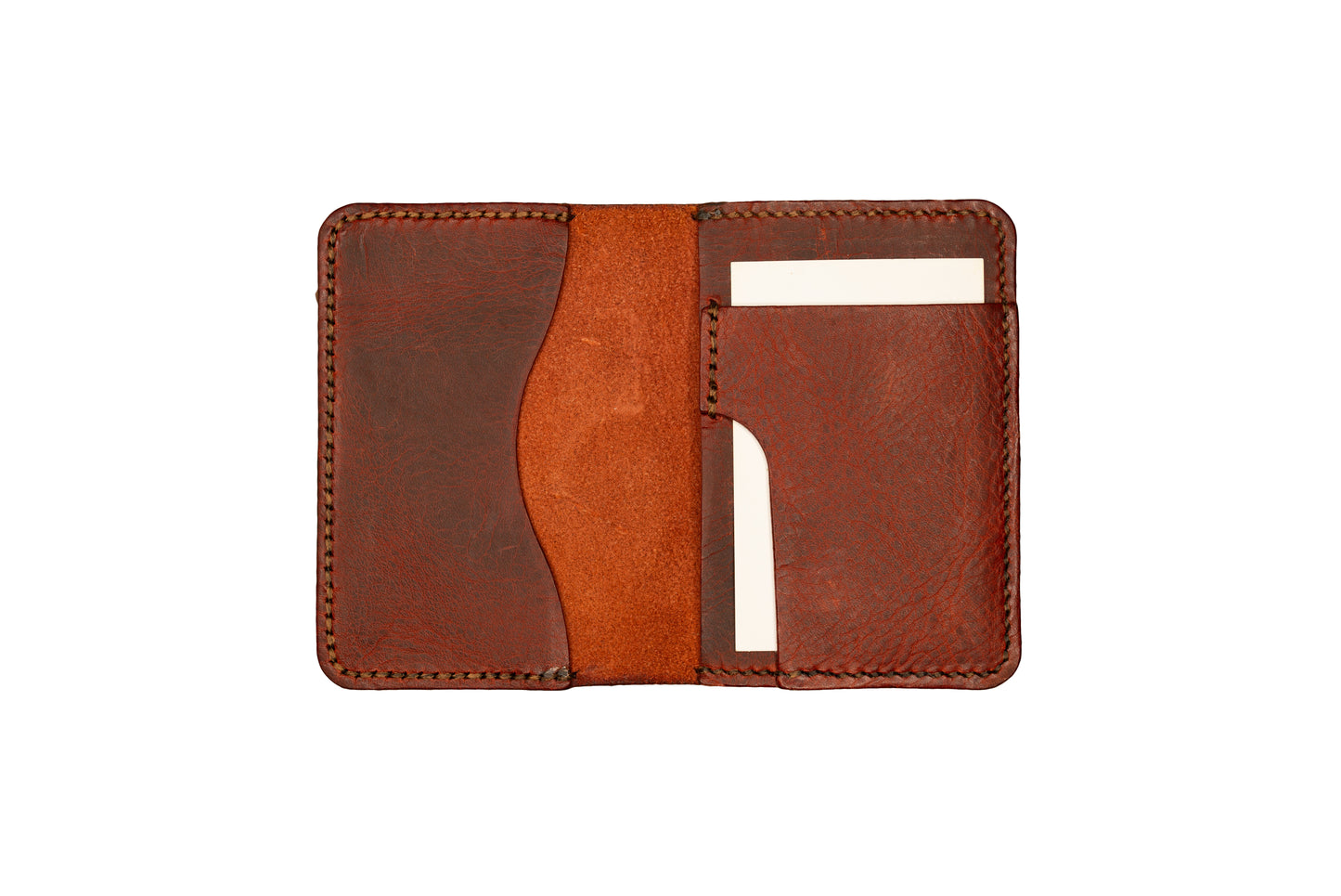 Dobbel Kortholder i Badalassi med Ekstra Lomme